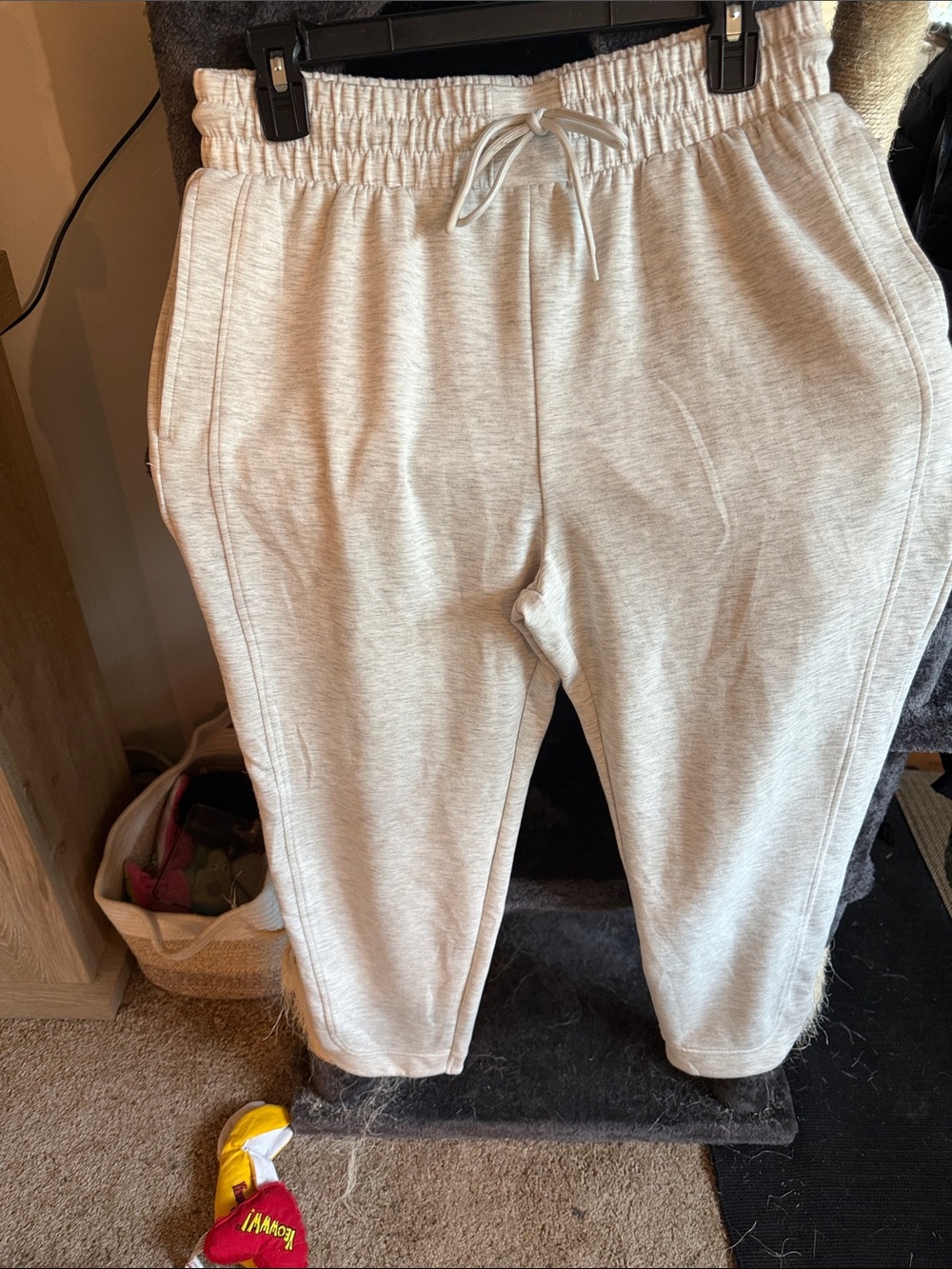 Danskin Light Heather Gray Women's Jogger Sweatpants